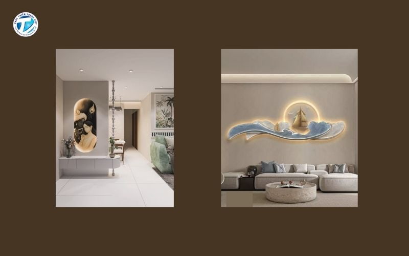 Chọn vị trí treo tranh điện LED an toàn phù hợp